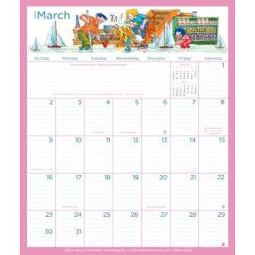 2025 Magnetic Fridge Calendar for Family Organization