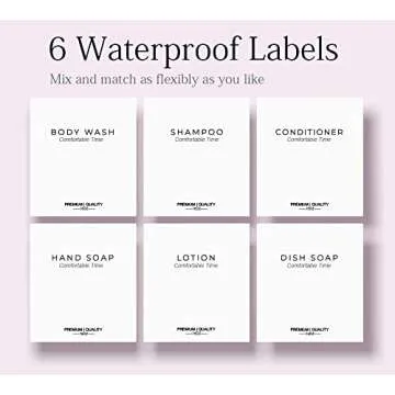 Shampoo and Conditioner Bottles, Apothecary Dispenser Bamboo Pump, Refillable Shampoo Bottles for Shampoo Lotion Oil Shower Soap Hand Soap and Dish Soap, Plastic Amber Set (Amber)