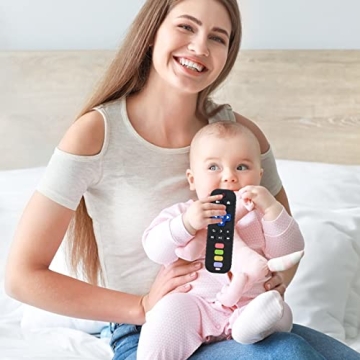 Fu Store Black Silicone Teething Toys Safe for Babies 0-24 Months