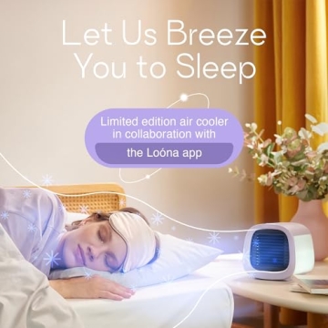 Evapolar Portable AC Unit- Small Personal Air Conditioners - Evaporative Air Cooler for Desk, Car & Camping - Swamp Cooler - Evachill, Lavanda