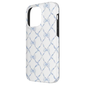 iPhone 14 Pro Max Blue Bows Case Stylish Protection