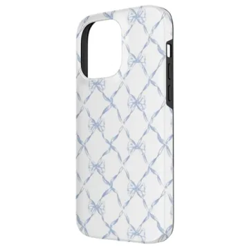 iPhone 14 Pro Max Blue Bows Case Stylish Protection