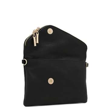 Stylish FashionPuzzle Envelope Wristlet Clutch Crossbody Bag