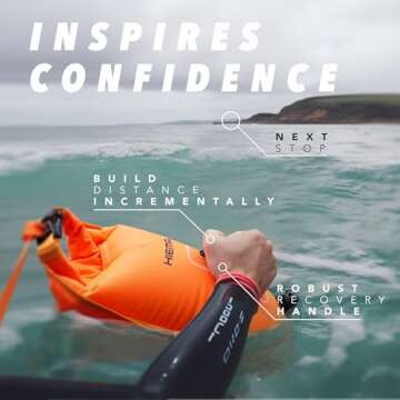 Swim Buoy with Dry Bag 15L - Safe & Waterproof Swimming Aid