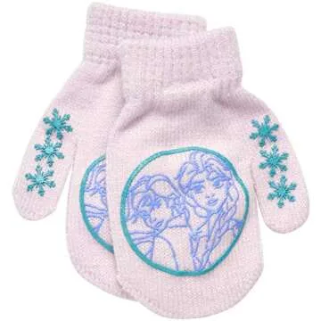Disney Toddler and Little Girls' Frozen Gloves or Mittens (4 Pack), Size Age 2-4, Frozen Mittens Purple/Blue