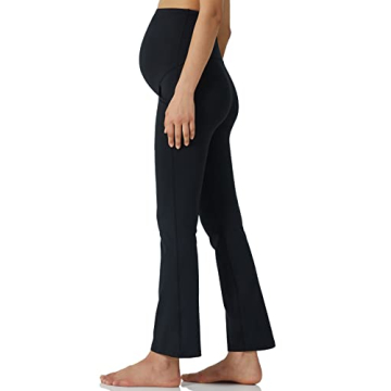 POSHDIVAH Stretchy Bootcut Maternity Pants for Comfort