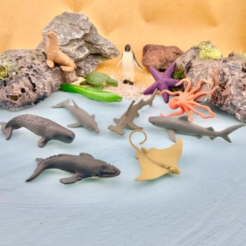 Safari Ltd Ocean TOOB 12 Mini Figurines Marine Life Educational Toy