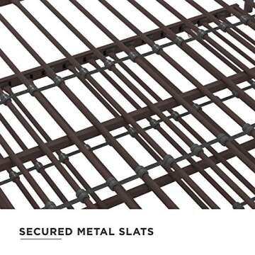 DHP Manila Metal Daybed and Trundle, Queen/Full Size, Bronze