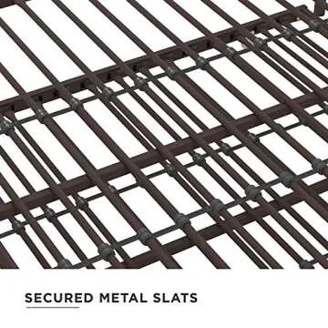 DHP Manila Metal Daybed and Trundle, Queen/Full Size, Bronze