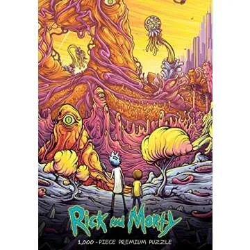 USAOPOLY Rick & Morty “Into The Rickverse” 1000Piece Premium Puzzle | Rick Morty Adult Swim TV Show Jigsaw Puzzle
