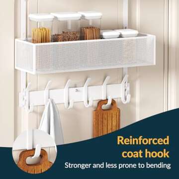 Aimeaihe Over The Door Organizer with 12 Hooks