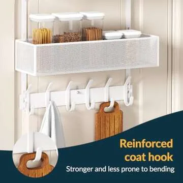 Aimeaihe Over The Door Organizer with 12 Hooks