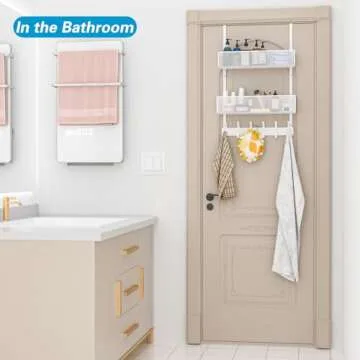 Aimeaihe Over The Door Organizer with 12 Hooks