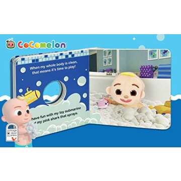 CoComelon Bath Time! Children's Finger Puppet Board Book Ages 0-4