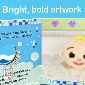 CoComelon Bath Time! Children's Finger Puppet Board Book Ages 0-4