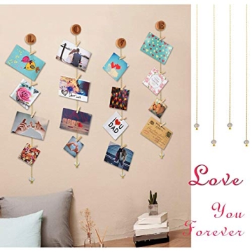 Olakee Hanging Photo Display - 30 Clips for Wall Decor