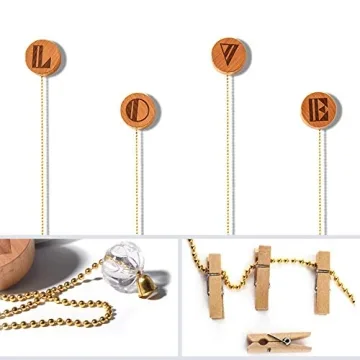 Olakee Hanging Photo Display - 30 Clips for Wall Decor