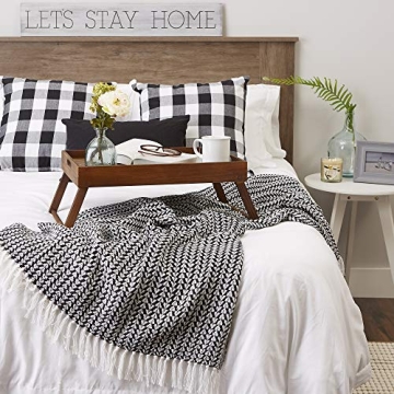 DII Arrowhead Woven Throw - Stylish 50x60 Cotton Blanket