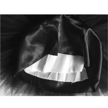 Dressever Vintage 1950s Short Tulle Petticoat Ballet Bubble Tutu Black X-Large