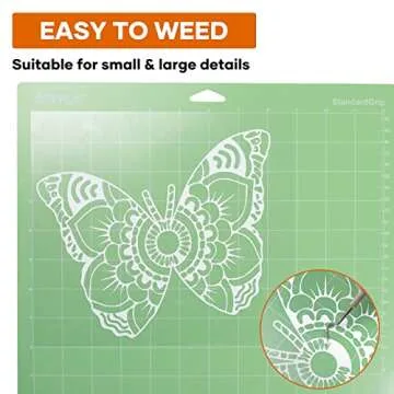 HTVRONT White Heat Transfer Vinyl 12x60FT Easy to Cut & Weed