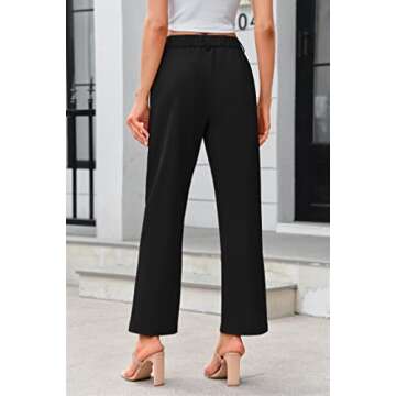 Stylish Febriajuce High Waisted Work Pants for Women
