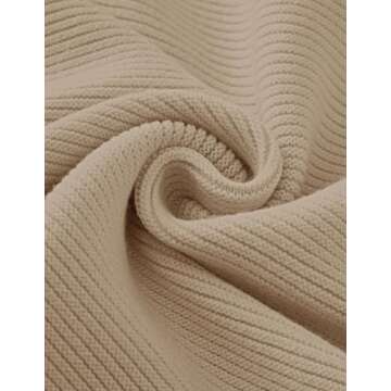 ZESICA Women's Soft Knit Pullover Lantern Sleeve Sweater