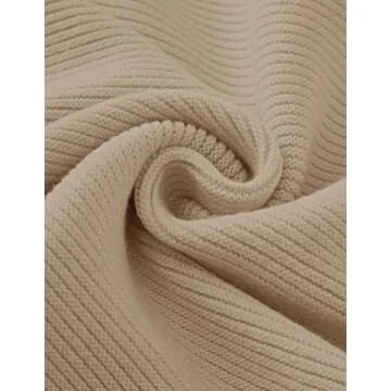 ZESICA Women's Soft Knit Pullover Lantern Sleeve Sweater