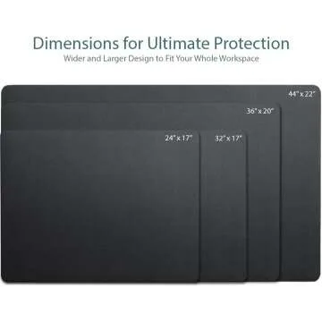 Waterproof Leather Desk Pad 36" x 20" for Office