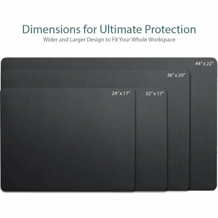 Waterproof Leather Desk Pad 36" x 20" for Office