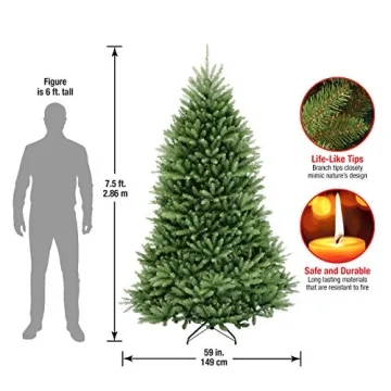 Dunhill Fir Full Artificial Christmas Tree, 7.5 Feet