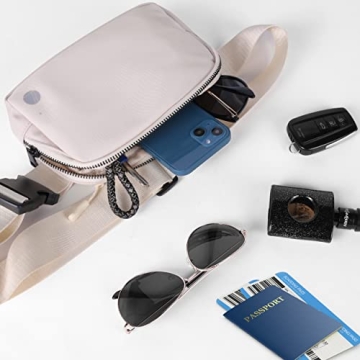 Leotruny Unisex Belt Bag Lightweight Waterproof for Travel