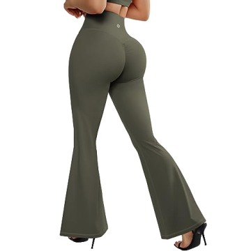 SUUKSESS Women Flare Leggings Scrunch Butt Lifting Yoga Pants