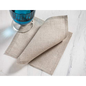 Elegant Solino Home Linen Cocktail Napkins Set of 12