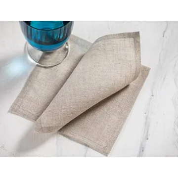 Elegant Solino Home Linen Cocktail Napkins Set of 12