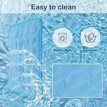 PUMYPOREITY Pet Cooling Mat for Dogs & Cats - Lightweight & Washable