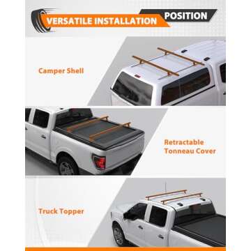 MELIPRON 60" Adjustable Aluminum Ladder Roof Rack