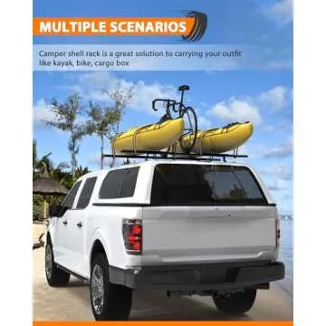 MELIPRON 60" Adjustable Aluminum Ladder Roof Rack