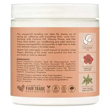 SheaMoisture Kids Braiding Jam Coconut & Hibiscus 5.5 Ounce