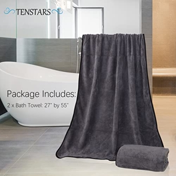 TENSTARS Soft Quick-Drying Bath Towels for All