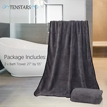 TENSTARS Soft Quick-Drying Bath Towels for All