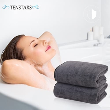 TENSTARS Soft Quick-Drying Bath Towels for All