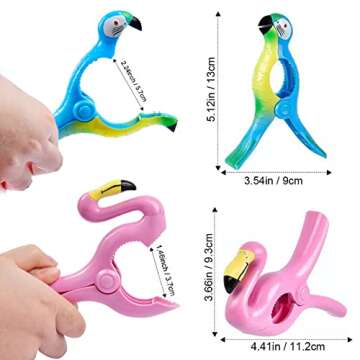 Beach Towel Clips, Sopito Jumbo Size Towel Clips for Beach Chairs Cruise Pool Patio or Daily Use-Sec...