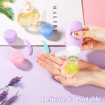 JBYAMUS Silicone Bottles Set, 16 Pcs Leak-Proof Travel