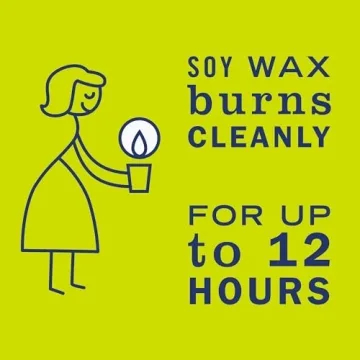 Eco-Friendly Lemon Verbena Soy Candle 12-Hour Burn