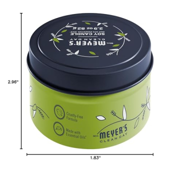 Eco-Friendly Lemon Verbena Soy Candle 12-Hour Burn