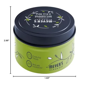 Eco-Friendly Lemon Verbena Soy Candle 12-Hour Burn