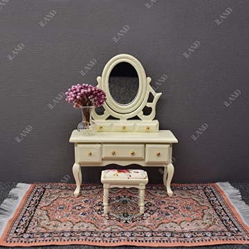 iLAND Mini Dollhouse Accessories Victorian Woven Rugs Set