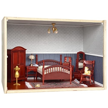 iLAND Mini Dollhouse Accessories Victorian Woven Rugs Set