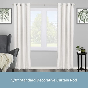 Kenney Adjustable Kendall Knob Curtain Rod 48-86 Inches