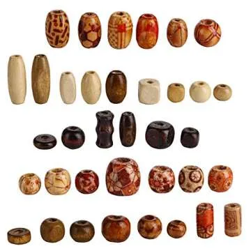 Cedilis 2000 Pcs Natural Wooden Beads for Jewelry Making